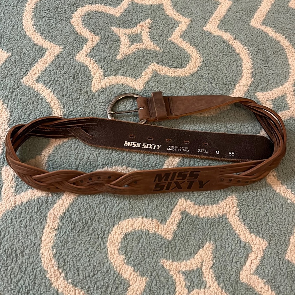 FREE WITH PURCHASE Miss Sixty brown leather belt